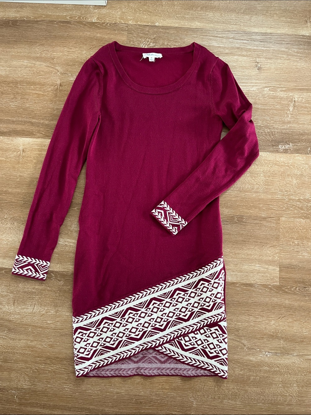 Deep Berry Sweater Dress
